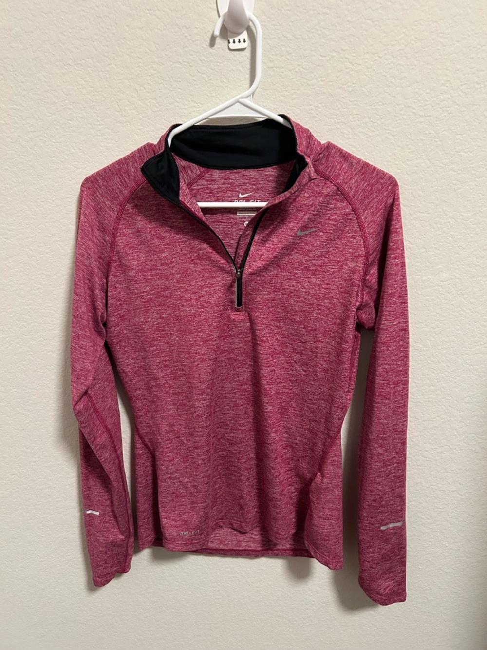 Nike Dri Fit Running 1/4 Zip Pullover Womens Medium